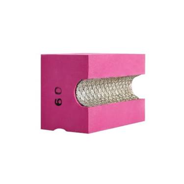 Imagem de MiJunHD Bloco de lixa de diamante galvanizado côncavo, almofada de polimento curva de 60 grãos para moer, aparar, granito, mármore, vidro, azulejo, madeira, (1 peça)