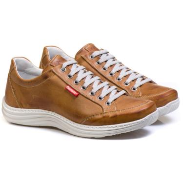 Imagem de Sapatênis Masculino Ranster Castor Couro Legítimo Resistente-Masculino