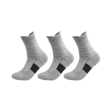 Imagem de Meias De Compressão Para Basquete Masculinas, 6 Pares, Respirável, Sol