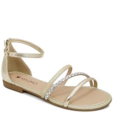 Imagem de Rasteira Tiras Brilho Calcanhar Fechado Via Uno 859021-Feminino