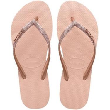 Imagem de Chinelo Havaianas Slim Glitter Tiras Finas Reluzentes - 7013956-Unissex