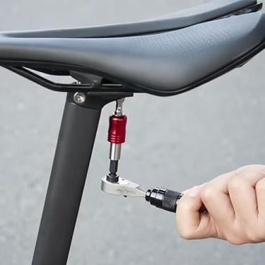 Imagem de Kit de ferramentas de reparo de bicicleta, chave catraca de liga de aço, multifuncional, compacta, portátil para ciclismo em casa, 1 terno