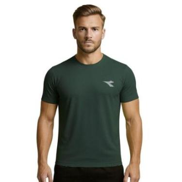 Imagem de Camiseta Diadora Small Logo Masculina - Verde Escuro XGG-Masculino