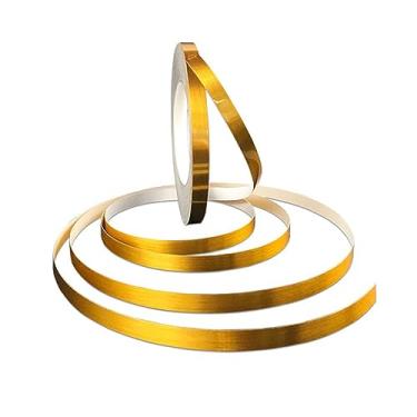 Imagem de GQQGSHOP Moldura de borda de papel de parede adesiva de 50 m - borda de parede autoadesiva à prova d'água, borda de parede, moldura de porta de teto, decoração de interiores de linha de cintura (ouro