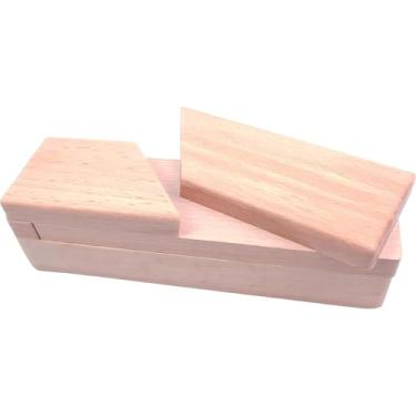 Imagem de Magikon Caixa de quebra-cabeça de abertura secreta de madeira, caixa mágica misteriosa impossível, caixa de presente com trava de truques do tesouro com compartimento oculto