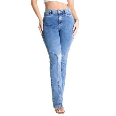 Imagem de Calça Jeans Sawary Boot Cut - 280803 - Azul médio 40, Azul, 40