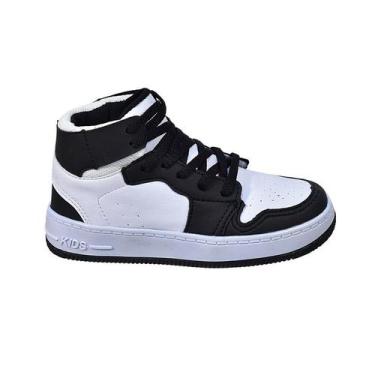 Imagem de Tênis Infantil Masculino Botinha Cano Alto Casual Básico Escolar Menin