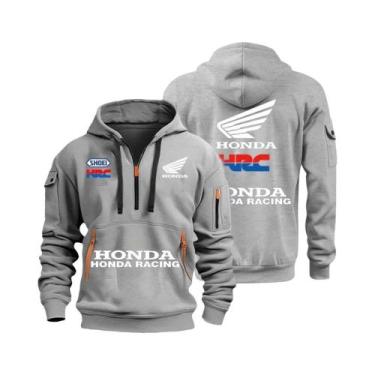 Imagem de Moletom Masculino De Outono Inverno Com Múltiplos Bolsos E Zíper, Roup