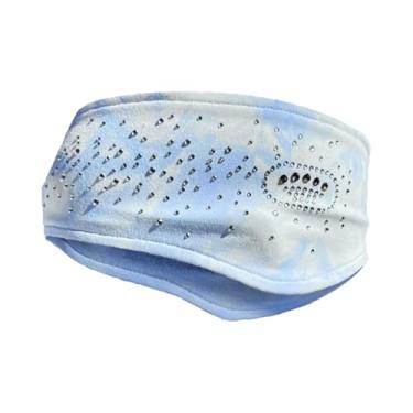 Imagem de Vaveren Faixa de cabeça para patinação artística, equipamento de treino respirável, antiderrapante e absorvente de suor para adultos, ideal para academia, Azul Claro