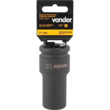 Imagem de Soquete Sextavado Impacto Longo 3/4" 21mm Aço Cromo Vonder