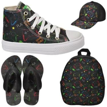 Imagem de Tênis Botinha Infantil Masculina Meninos Cano Alto Personagem Aranha G