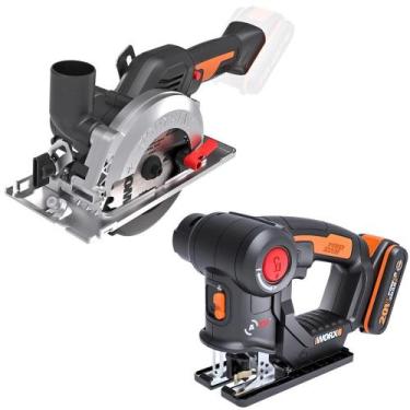 Imagem de Serra Multiuso Tico-Tico 20V com Serra Circular MAX WORKSAW WORX