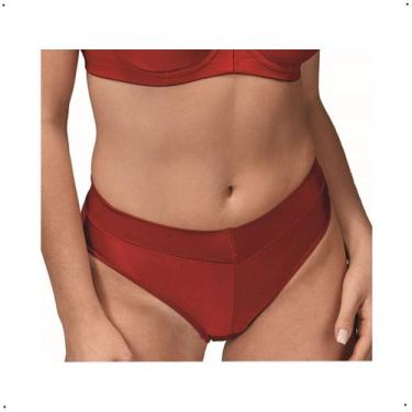 Imagem de Calcinha DeMillus Calça Cavada Cítara 026065 - De Millus, EG, Carmim