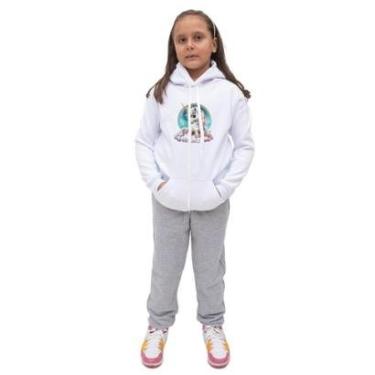 Imagem de Conjunto Moletom Infantil Estampa de Unicornio Menina-Feminino