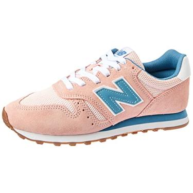 Imagem de Tênis New Balance 373, Feminino, Rosa/Azul, 37