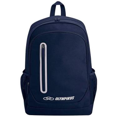 Imagem de Mochila Olympikus Braze Unissex Marinho Prata - Ideal para Dia a Dia, 