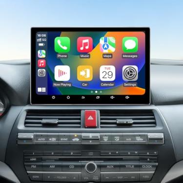 Imagem de Rádio estéreo para carro de 11,5 polegadas para Honda Accord 2008 2009 2010 2011 2012 2013, tela sensível ao toque IPS HD, 4 + 64 G, rádio veicular, sem fio, CarPlay, Android, Auto, GPS FM/SWC