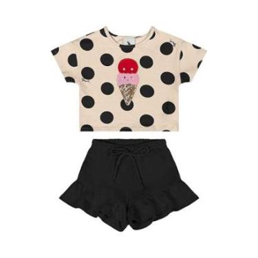 Imagem de Conjunto Blusa e Short Bebê Menina Quimby-Feminino