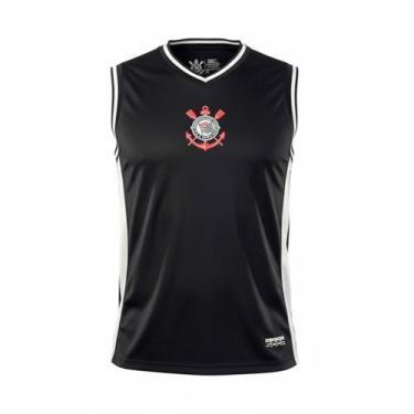 Imagem de Camisa Regata Corinthians Basquete Masculina Preta - Coimbra, Preto, G