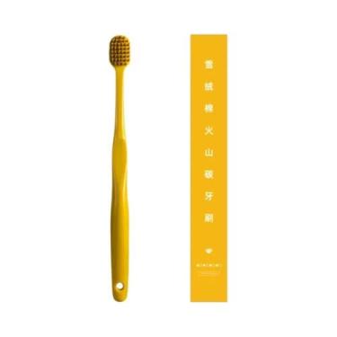 Imagem de Escova De Dente De Carvão Vulcânico Ecológica E Macia Em Quatro Cores,