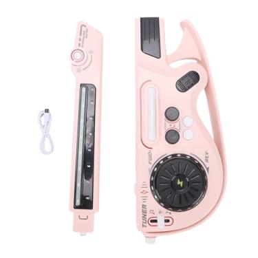 Imagem de Naroote Guitarra Elétrica Musical Infantil, Guitarra Inteligente Sem Cordas Com Luzes LED de Toca-discos de DJ, Instrumento Musical de Brinquedo para Crianças Acima de 3 Anos, para (PINK)
