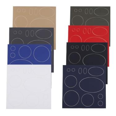 Imagem de 8 peças de remendos de reparo de jaqueta, kit de roupas laváveis de reparo de nylon autoadesivo para jaquetas, casacos, tendas, sacos de dormir (8 cores)