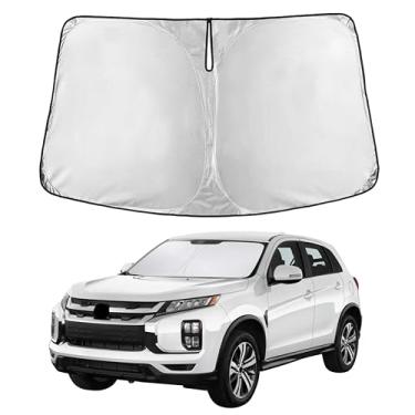 Imagem de EcoNour Para-brisas para Mitsubishi Outlander Sport 2011–2025 | Persiana para janela frontal de ajuste personalizado | Bloqueia raios UV nocivos e reduz o calor | Viseira dobrável com bolsa de