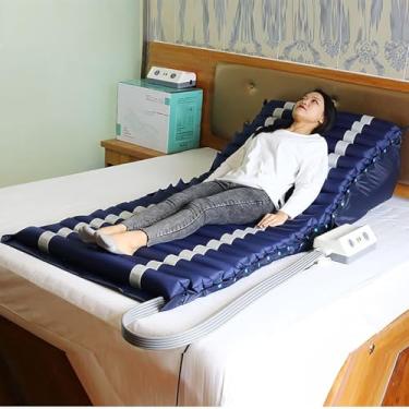 Imagem de Colchão de ar antidecúbito com bomba variável silenciosa e almofada de alternância conveniente para úlceras e tratamento de alívio de feridas para idosos, A(C)