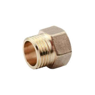 Imagem de Ferramenta de hardware 1/20.3 cm 1/10.2 cm 3/20.3 cm 1/5.1 cm 3/10.2 cm 2.5 cm BSP fêmea para macho rosca latão soquete conector acoplador adaptador de encaixe para junta de tubo de água combustível