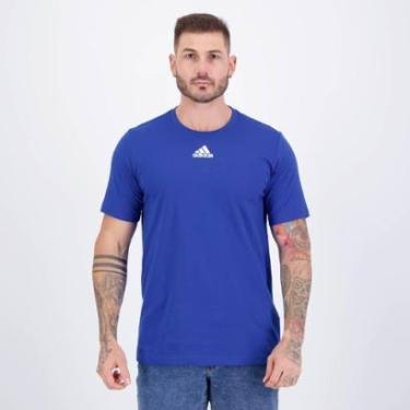 Imagem de Camiseta Adidas Small Logo Azul-Masculino