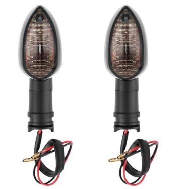 Imagem de TOTMOX Suporte frontal de seta LED para motocicleta, fumado, âmbar transparente, luz âmbar, compatível com Yamaha FZ-25 FZ-03 FZ-6N FZ-07 FZ-8 FZ09 FZ-09 FZ-1N FZ-1 Fazer
