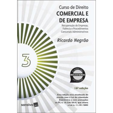 Imagem de Livro - Curso de Direito Comercial e de Empresa - Vol. 3 - 16ª edição 