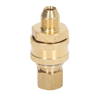 Imagem de aqxreight Acessórios de Conexão Rápida para Lavadora de Alta Pressão 5000PSI - Adaptador de Latão para Mangueira, Bomba e Spray - Rosca M18x1,5mm - Design de Trava Segura - para Longevidade (Tomada