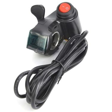 Imagem de CUOFYUNL E-Bike Thumb Throttle LCD Display Digital Bateria Interruptor de alimentação de tensão para veículo elétrico