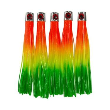 Imagem de Isca Artificial Octopus Com Saia, 5 Peças, DIY, Para Pesca Em Água Sal