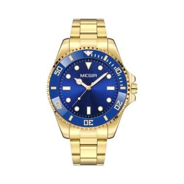 Imagem de Relógio De Pulso Masculino De Luxo À Prova d'Água Com Luz Noturna Em A