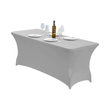Imagem de Toalha De Mesa Elástica De Spandex 6FT 4FT Universal Ajustável Para Fe
