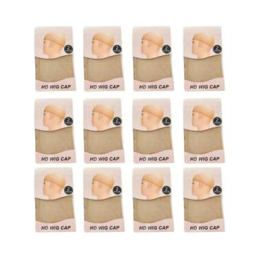 Imagem de Toucas De Peruca HD Marrom Claro 2/8/20 Peças, Redes De Cabelo De Nylo