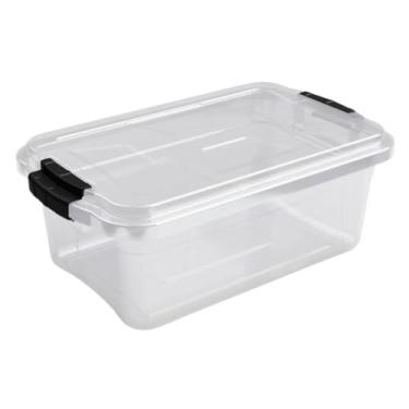 Imagem de Caixa Organizadora Transparente 3 Litros Com tampa e Travas(6 UND)