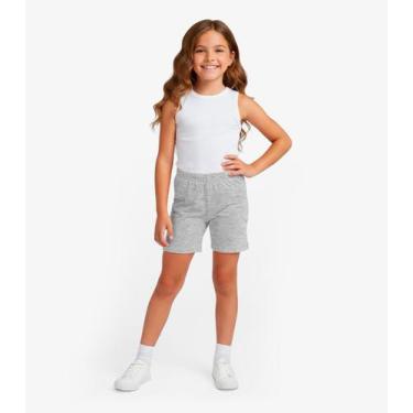 Imagem de Bermuda Ciclista Infantil Básica Soletex Cinza, 3, Cinza