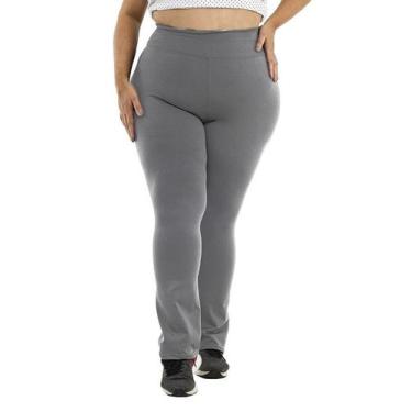 Imagem de Calça Flare  Plus Size Flanelada Inverno Grossa Cintura Alta - ASHYC, 