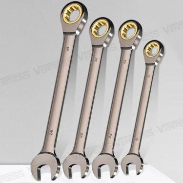 Imagem de Chave De Catraca Universal Métrica Com Anel De Engrenagem E Ferramenta