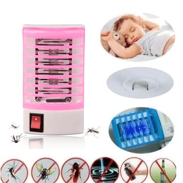Imagem de Mini Lâmpada Elétrica de tomada Repelente Mosquito Cor Rosa