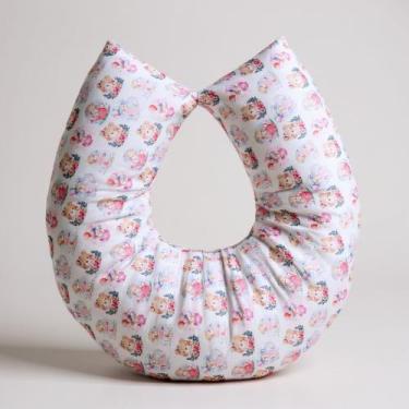 Imagem de Almofada para Amamentação de Bebê Menina com Capa Removível - AVM Enxo