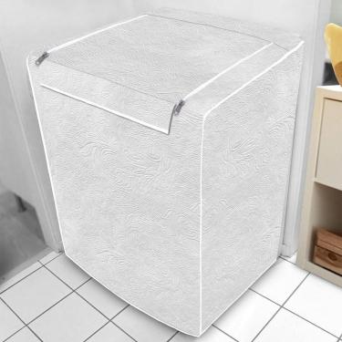 Imagem de Capa Para Lavadora Branca Abertura Superior Com Zíper G