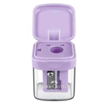 Imagem de Apontador com depósito Faber-Castell Minibox tons pastel, Roxo