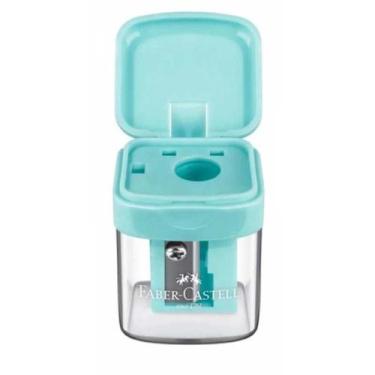 Imagem de Apontador com depósito Faber-Castell Minibox tons pastel, Verde