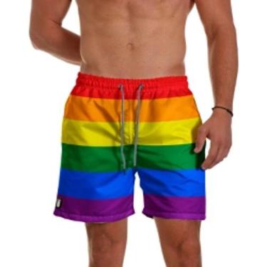 Imagem de Short Praia Kit Mozão - USE MASTER, Arco íris, G (masc) G (fem)