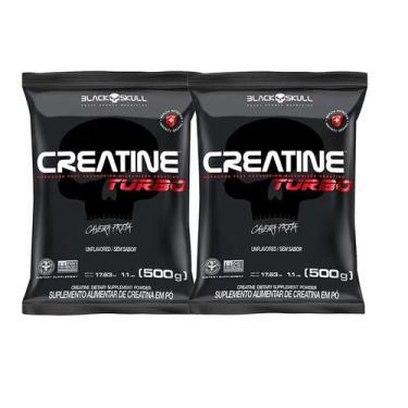 Imagem de Kit 2x Creatine Turbo 500g - Black Skull