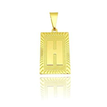 Imagem de Pingente Masculino Ouro De Letra (Entra e Escolha Sua Letra) Banhado O